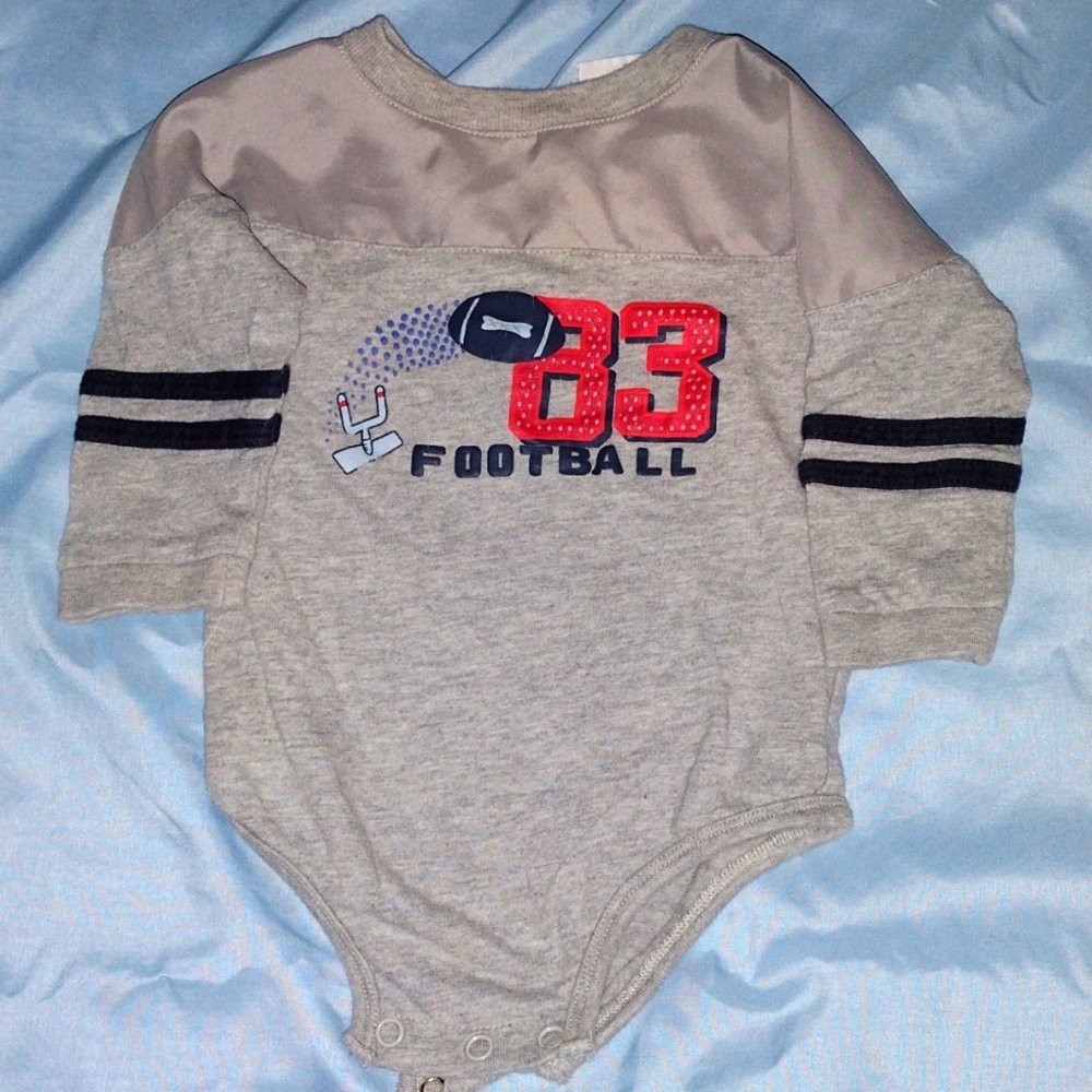 Long Sleeve Football Onesie